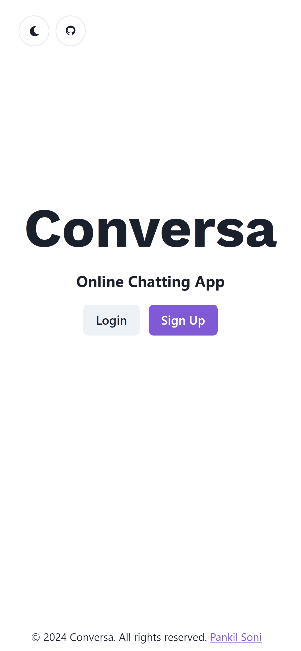 Realtime chatting Web app.