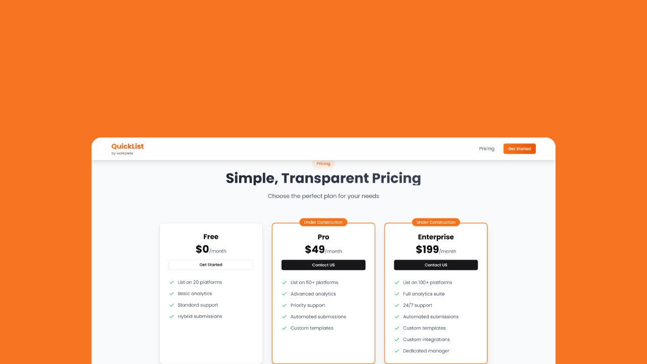 Workplete Quicklist screenshot 2